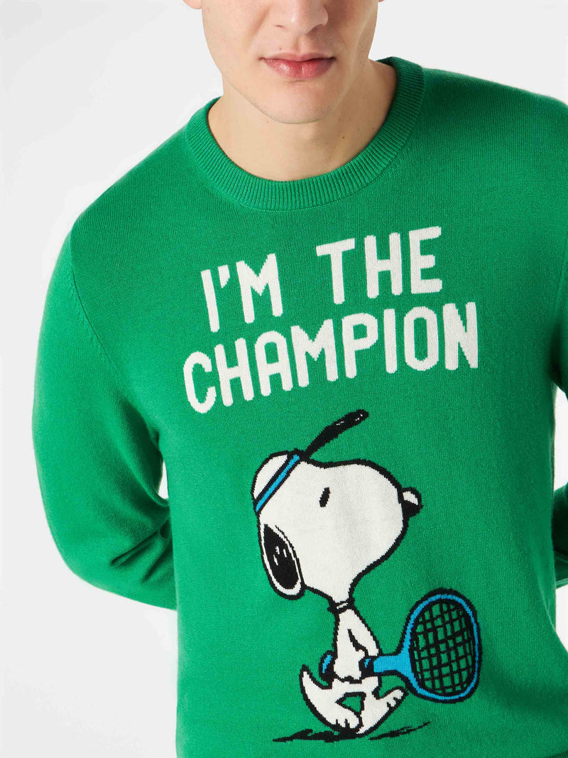 Man lighweight sweater with Snoopy print | PEANUTS™ SPECIAL EDITION