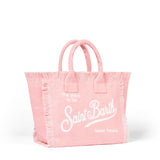 Colette rosafarbene Handtasche aus Baumwollcanvas