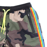 Light fabric man swim shorts with zipped pockets