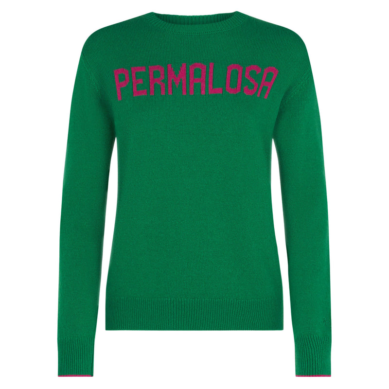Woman sweater with Permalosa lettering