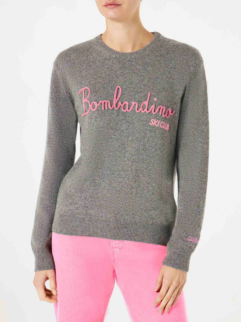 Woman sweater with Bombardino Ski Club embroidery