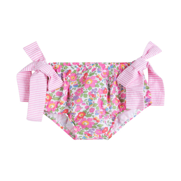 Baby girl swim briefs with embroidery