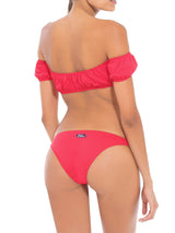 Off-Shoulder Red Bikini