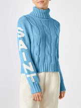 Turtleneck braided sweater Saint Barth