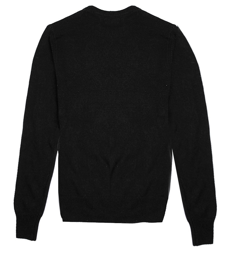 Woman black sweater Maleducata lurex embroidery