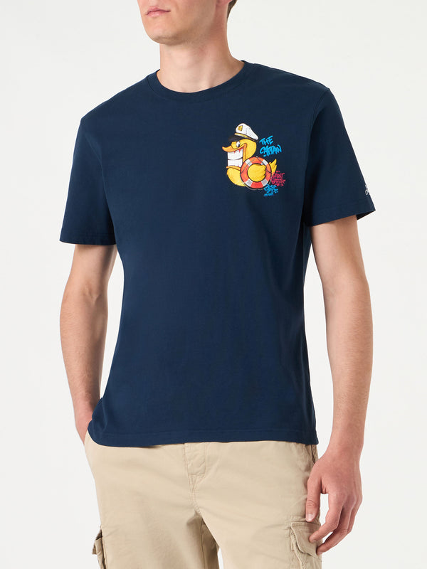 T-shirt da uomo con stampa captain duck | CRYPTO PUPPETS® EDIZIONE SPECIALE