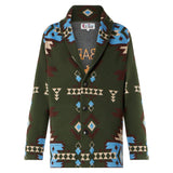 Man knit jacket with embroidery