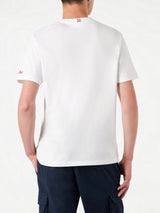 Herren-T-Shirt mit Padel Addicted-Stickerei vorne