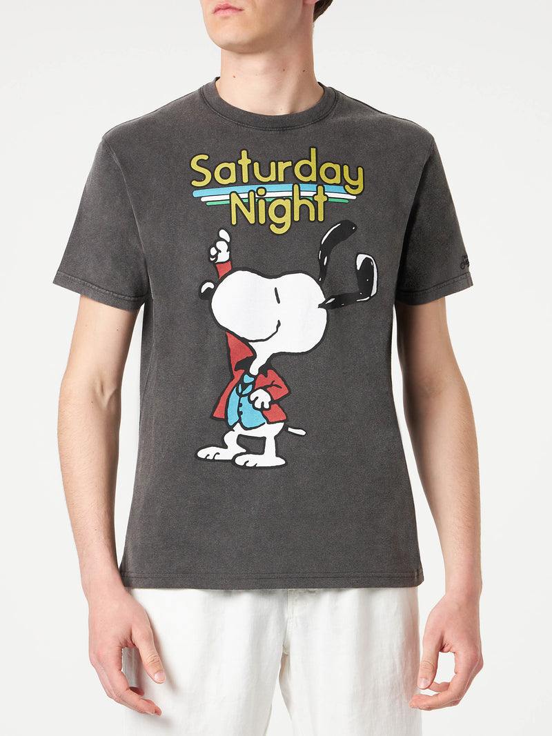 T-shirt uomo in cotone con stampa ballerina di Snoopy | EDIZIONE SPECIALE PEANUTS®