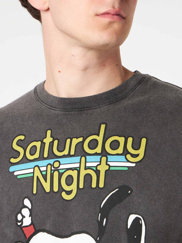 Herren-T-Shirt aus Baumwolle mit Snoopy-Tänzer-Aufdruck | PEANUTS® SONDEREDITION