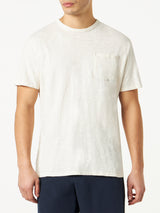 Man white cotton T-shirt