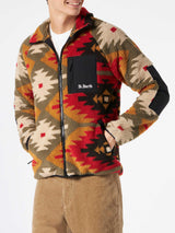 Man sherpa jacket with pattern