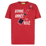 Bonne Année et Rosé red t-shirt