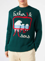 Man sweater with bears embroidery