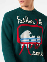 Man sweater with bears embroidery