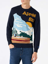 Man sweater with postcard