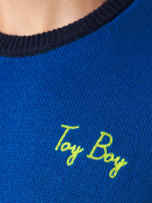 Herrenpullover mit Toy Boy-Stickerei