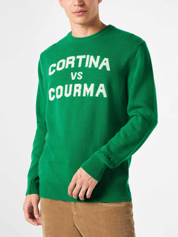 Man sweater with Cortina vs Courma lettering