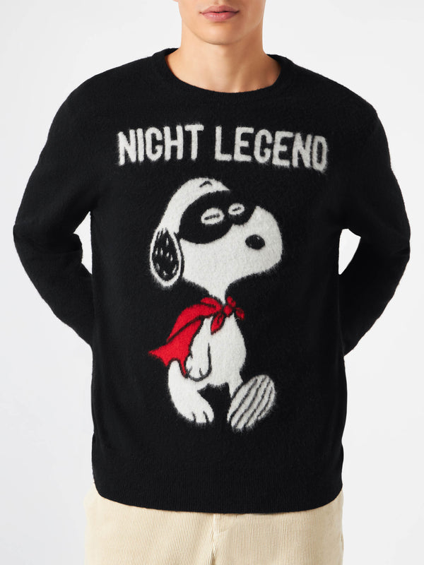 Man soft sweater with Snoopy Night Legend print | SNOOPY - PEANUTS™ SPECIAL EDITION