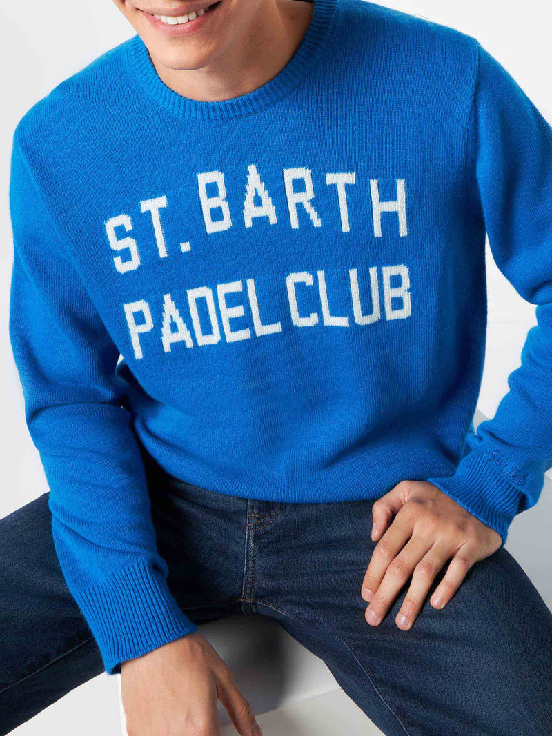 Maglia da uomo con stampa jacquard St. Barth Padel Club