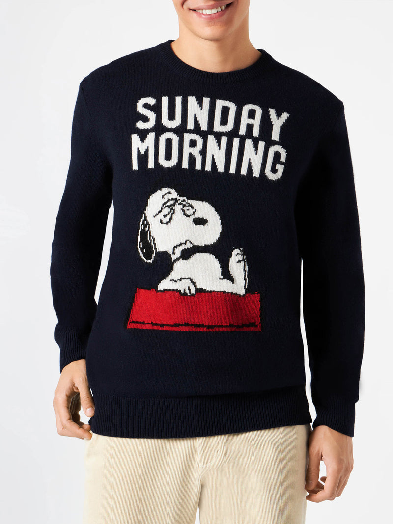 Man sweater with Snoopy Sunday Morning print | SNOOPY - PEANUTS™ SPECIAL EDITION