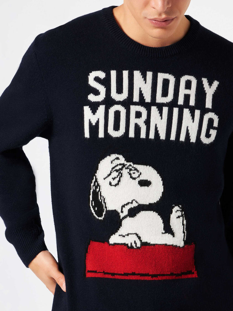 Man sweater with Snoopy Sunday Morning print | SNOOPY - PEANUTS™ SPECIAL EDITION