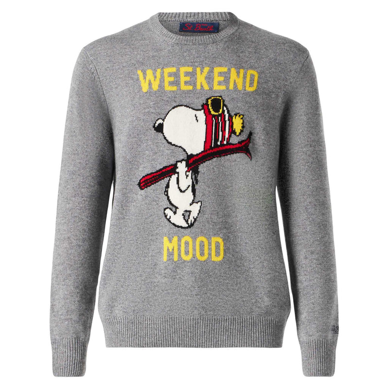 Man sweater with Snoopy Week End Mood print | SNOOPY - PEANUTS™ SPECIAL EDITION