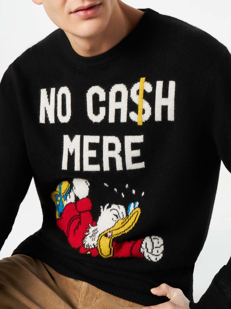 Man sweater with Uncle Scrooge Ca$h Mere print | ©DISNEY SPECIAL EDITION