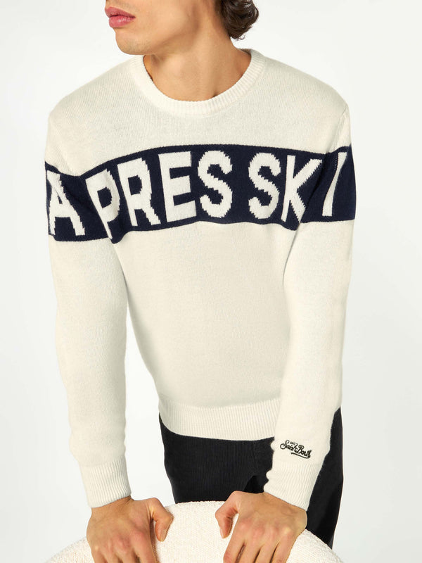 Man sweater with Après Ski writing