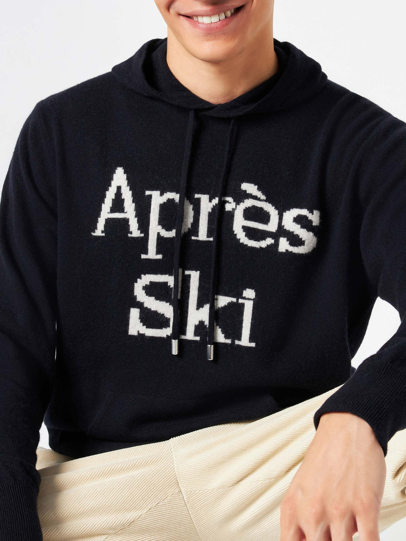 Kapuzenpullover für Herren mit Après-Ski-Stickerei