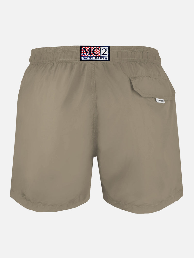 Man beige swim shorts PANTONE™ SPECIAL EDITION MC2 Saint Barth