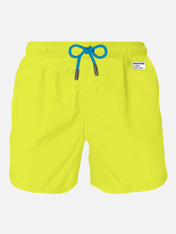 Man fluo yellow swim shorts | PANTONE™ SPECIAL EDITION