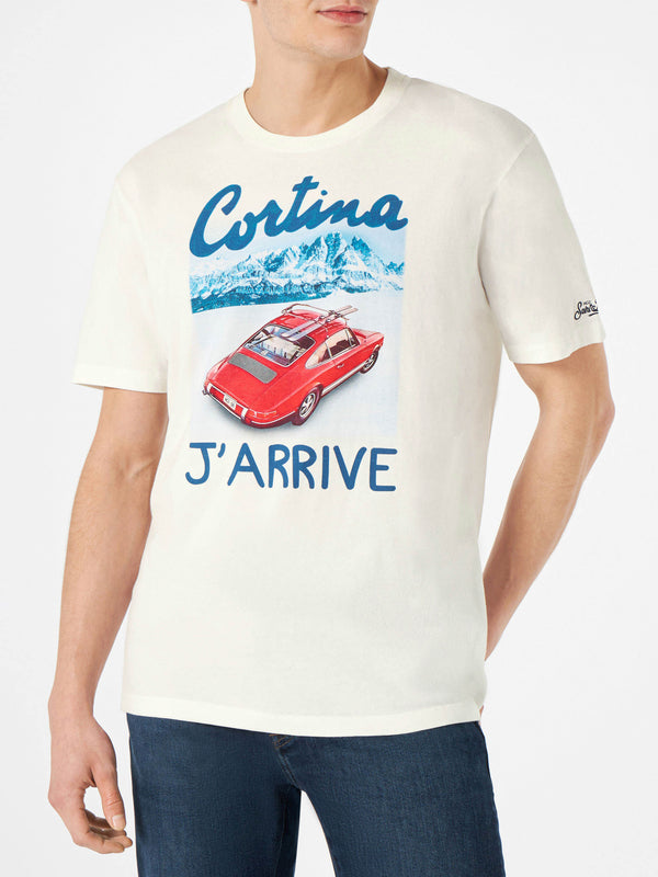Herren-T-Shirt mit Cortina-Schriftzug