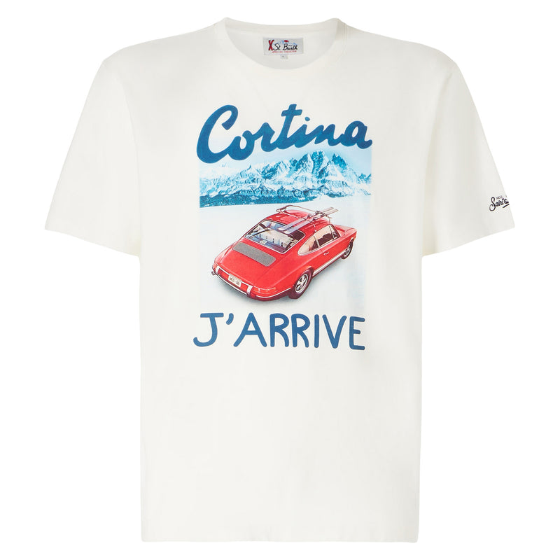 Man t-shirt with Cortina lettering