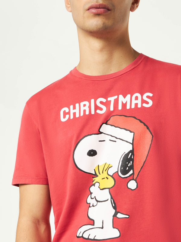 T-shirt da uomo in cotone pesante con stampa Snoopy | Edizione speciale Peanuts™