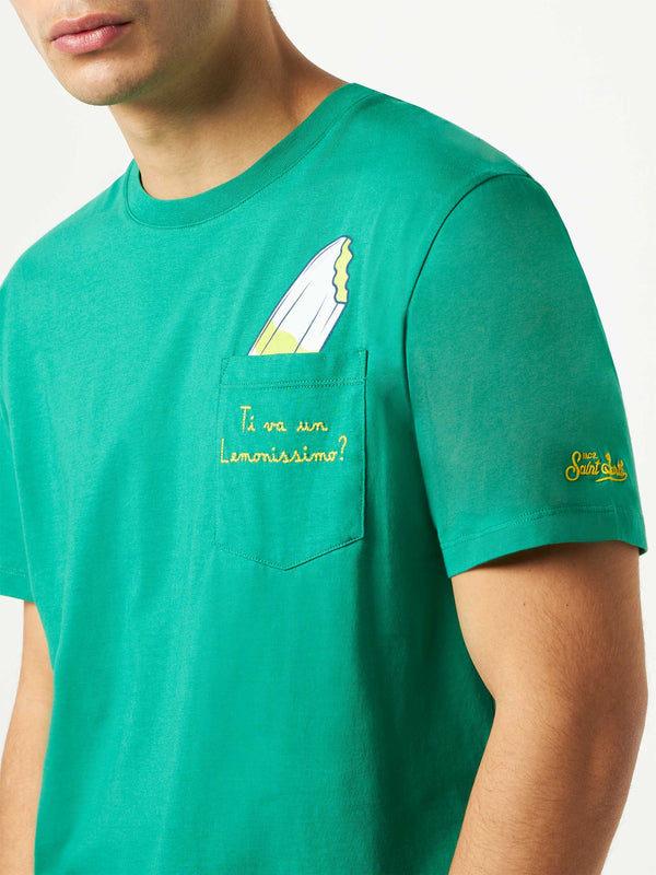 T-shirt in cotone con ricamo Ti va un Lemonissimo? | ALGIDA® EDIZIONE SPECIALE