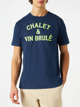 T-shirt Man Chalet & Vin Brulé neon yellow print