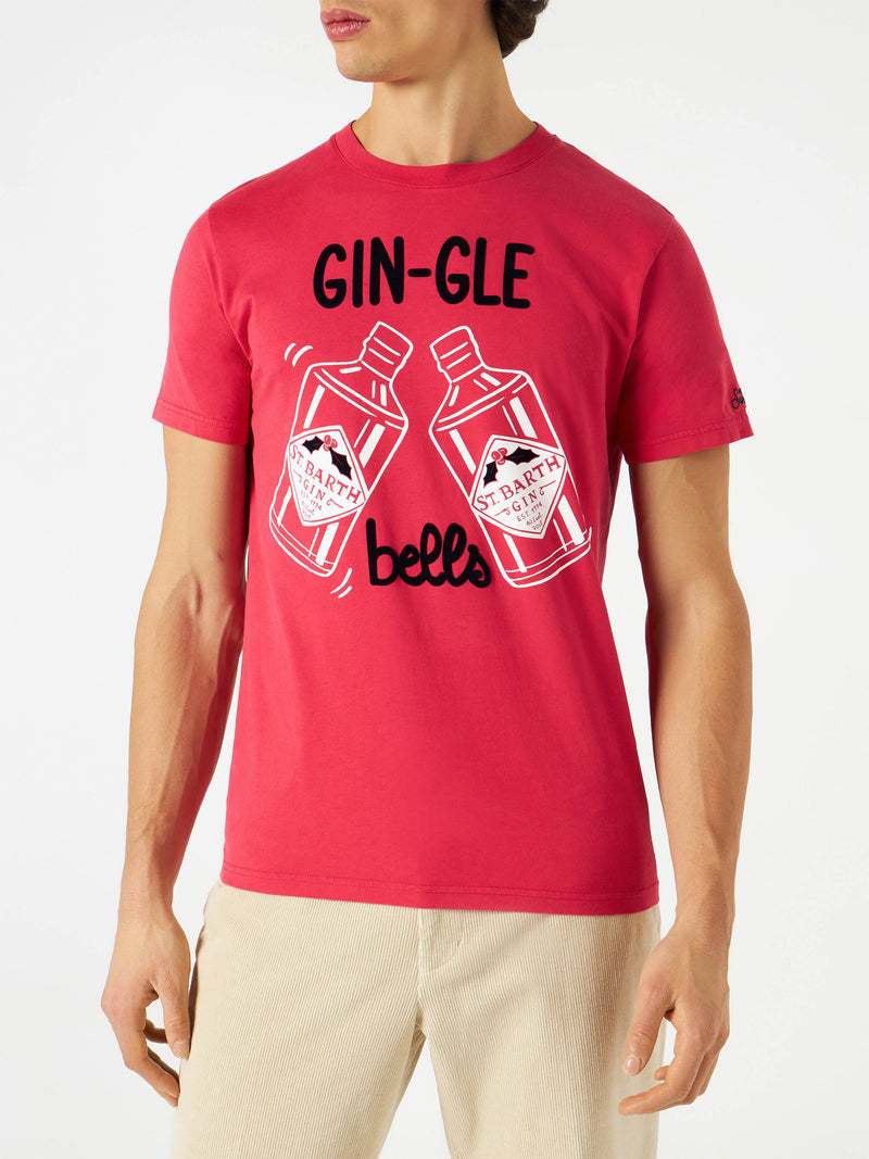 Man t-shirt Gin-Gle Bells print