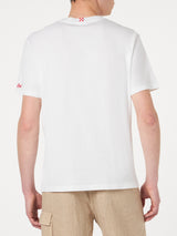 T-shirt da uomo in cotone con ricamo Ibiza Padel Club