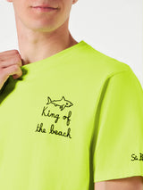 Man t-shirt with King of the Beach embroidery