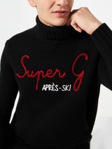 Man high neck sweater with Super G embroidery | SUPER G SPECIAL EDITION