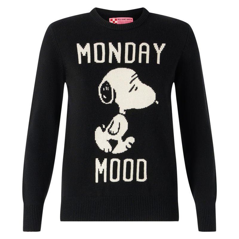 Woman sweater with Monday Mood Snoopy print | SNOOPY - PEANUTS™ SPECIAL EDITION