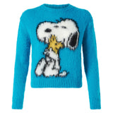 Woman brushed sweater with Snoopy print | SNOOPY - PEANUTS™ SPECIAL EDITION