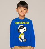 Boy blue sweater Snoopy Superhero print | SNOOPY - PEANUTS™ SPECIAL EDITION