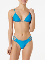 Bikini donna top triangolo bluette