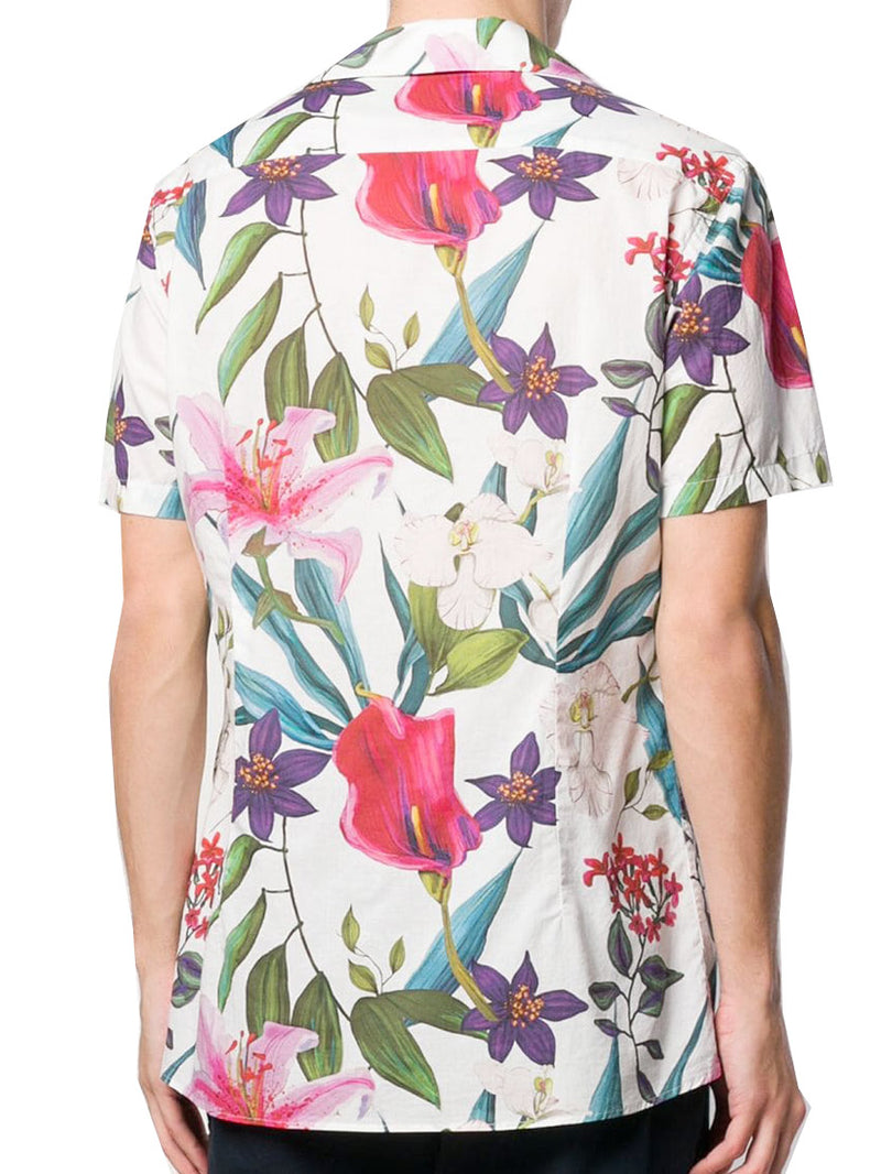 Tropical print man shirt