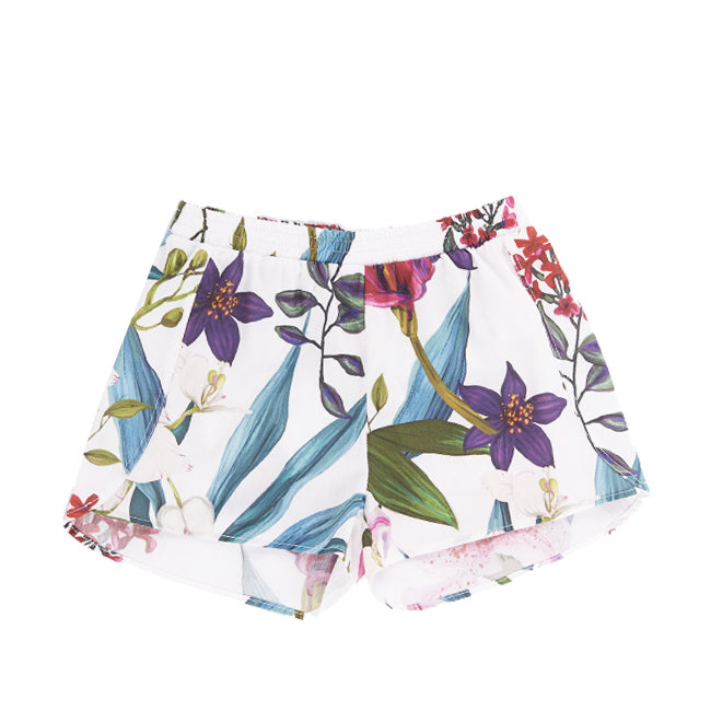 Shorts für Mädchen mit tropischem Print