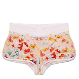 Butterfliy print girl beach shorts