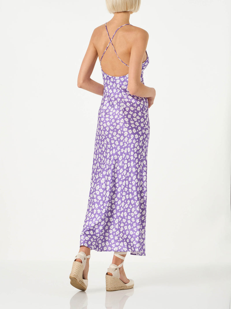 Woman slip dress Eydis with daisy print