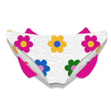 Frottee-Badehose für Mädchen mit Gänseblümchen-Print